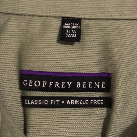 Geoffrey Beene Dress Shirt/Never worm - Picture 2 of 2